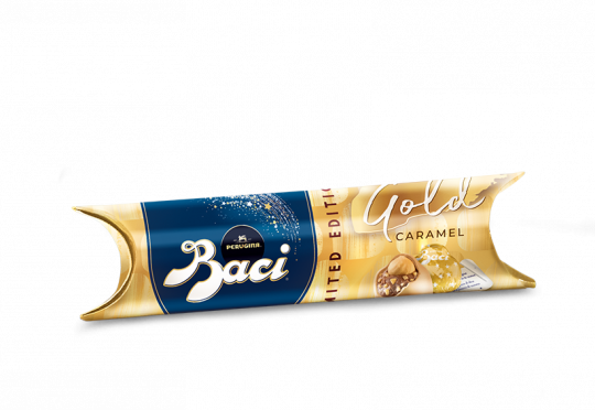 Baci® Perugina® Gold Limited Edition Tube with gold caramel chocolates