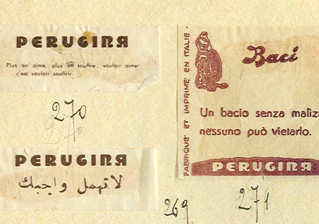 Baci love notes in the ‘30