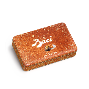 Tin of Baci Perugina Amaretto Pralines