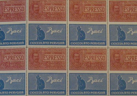 Baci Cioccolato Perugina old stamps