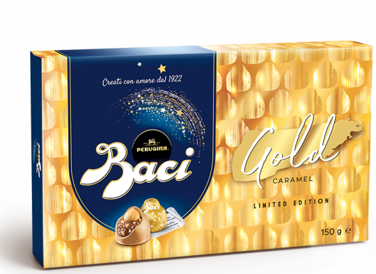 Baci® Perugina® Gold Limited Edition Box with gold caramel chocolates