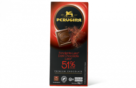 A tablet of dark chocolate with 51% cacao by Baci Perugina