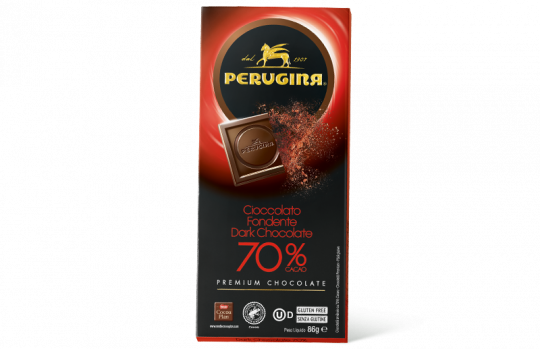 A tablet of dark chocolate with 70% cacao by Baci Perugina