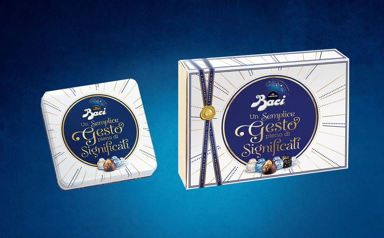 2 confezioni contenente baci perugina creati con amore