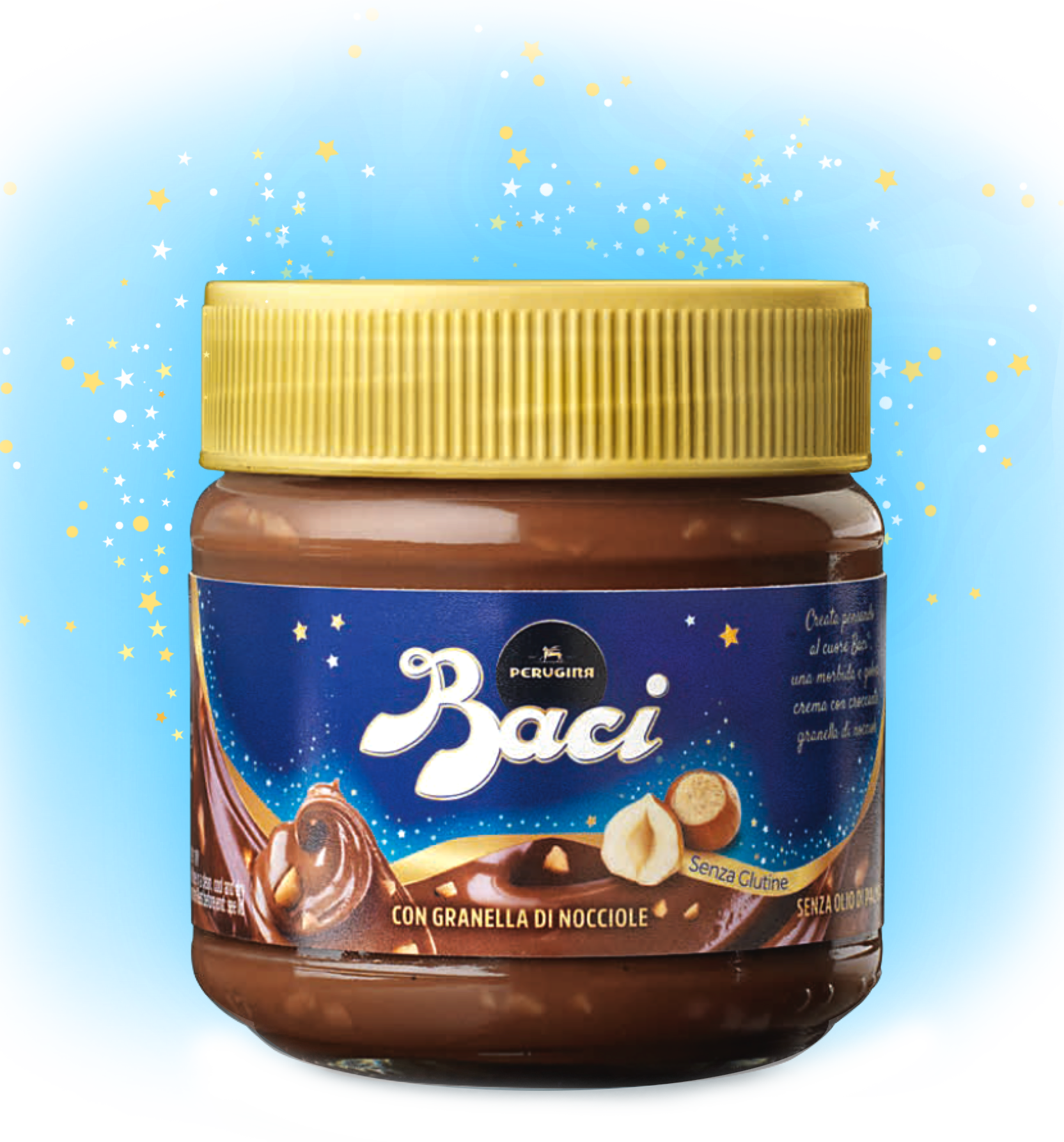 Crema Spalmabile al cioccolato con granella di nocciole Baci Perugina Crema Spalmabile al cioccolato con granella di nocciole Baci Perugina