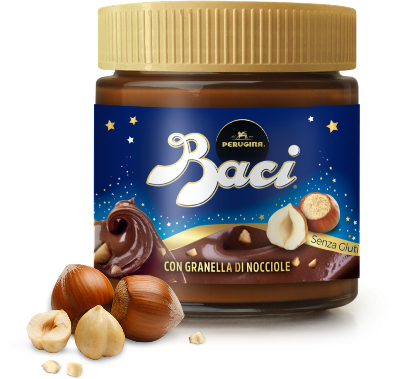 Crema Spalmabile al cioccolato con granella di nocciole Baci Perugina Crema Spalmabile al cioccolato con granella di nocciole Baci Perugina