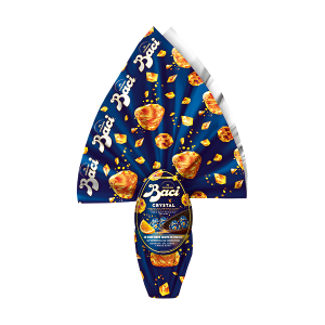 Uovo di Pasqua al cioccolato fondente con aroma e inclusioni di arancia – Baci® Perugina®