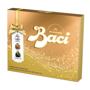 Scatola assortita fondente Baci Natale