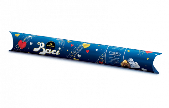 Baci Perugina maxi tubo di cioccolatini fondenti San Valentino