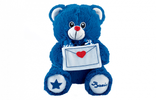 Baci Perugina orso blu peluche cioccolato fondente San Valentino