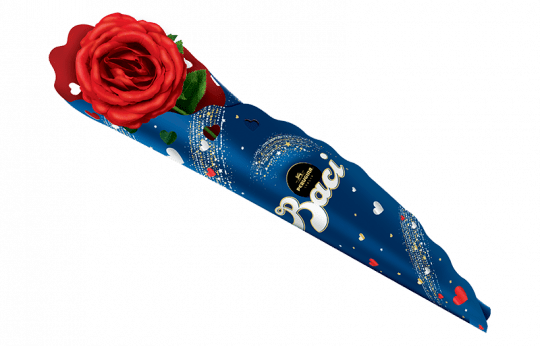Baci Perugina cioccolatini con rosa rossa San Valentino