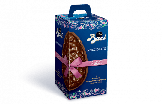 Uovo Pasqua Fondente Luisa Nocciole in pezzi 20% Baci Perugina collezione Pasqua Scatola