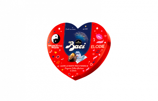 Baci Perugina scatola Cuore Maxi cioccolatini fondenti San Valentino