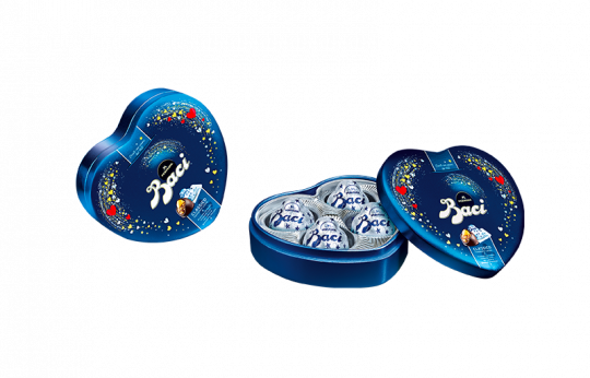 Baci Perugina scatola piccolo cuore latta cioccolatini fondente luisa San Valentino