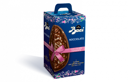 Uovo Pasqua Fondente Luisa Nocciole in pezzi 20% Baci Perugina collezione Pasqua Scatola