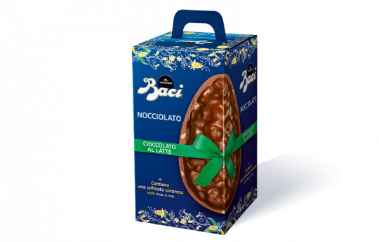 Uovo Pasqua Latte Nocciole in pezzi 20% Baci Perugina collezione Pasqua Scatola