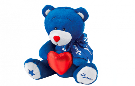 Baci Perugina orso blu peluche cioccolato fondente San Valentino