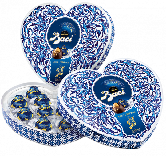 Baci Perugina Scatola Cioccolatini Maxi Cuore Maiolica 100 anni San Valentino