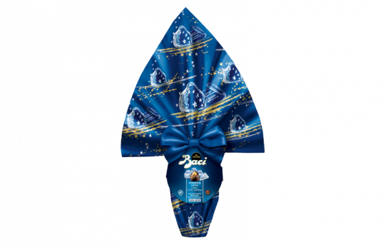 Uovo pasqua cioccolato fondente Baci Perugina 380g sorpresa raffinata collezione pasqua