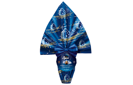 Uovo pasqua cioccolato fondente Baci Perugina 265g sorpresa raffinata collezione pasqua
