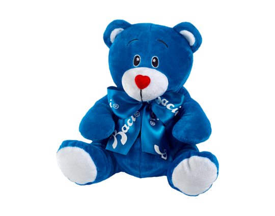 Peluche orso blu per San Valentino