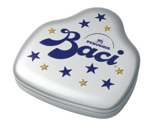 Latta Baci® Perugina® a forma di Bacio