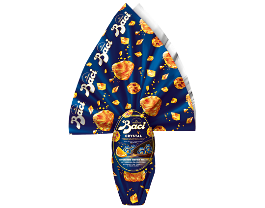 Uovo di Pasqua al cioccolato fondente con aroma e inclusioni di arancia – Baci® Perugina®