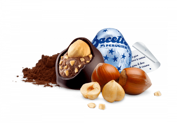 Ingredienti, interno e incarto dei bacetti perugina