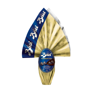 Uovo cioccolato fondente 70% Baci Perugina doppia sorpresa collezione pasqua