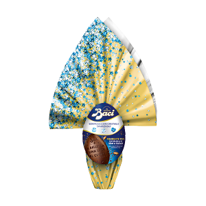 Uovo di Pasqua al cioccolato fondente 70% con semi di cacao con messaggi incisi sull’uovo – Baci® Perugina® 