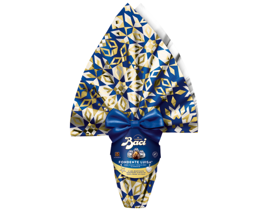 Uovo pasqua cioccolato fondente Baci Perugina 265g sorpresa raffinata collezione pasqua