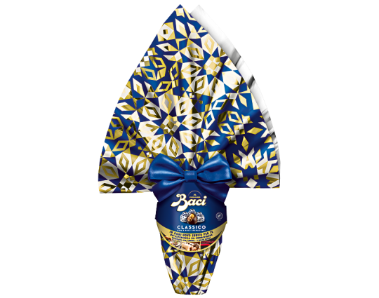 Uovo pasqua cioccolato fondente Baci Perugina 265g sorpresa raffinata collezione pasqua