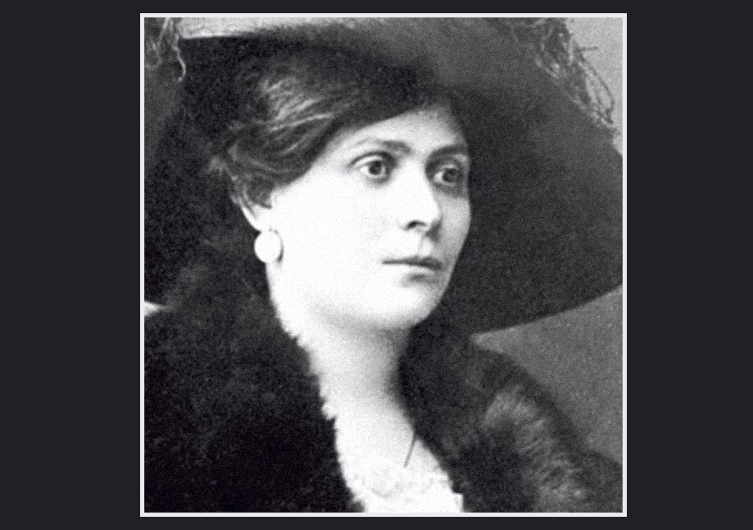 Black and white photo of Luisa Spagnoli