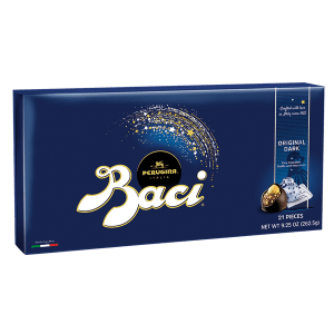 Medium candy box of Baci Perugina original dark