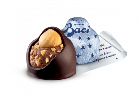 Baci Perugina Original Dark internal view, wrapping and note